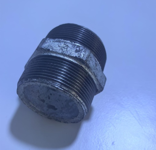 [  جي ايX  الحلمة2"X2'' ]  GI HEX NIPPLE 2"X2'' 