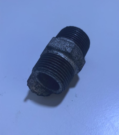 [  جي ايX  الحلمة3/4"X3/4" ]  GI HEX NIPPLE 3/4"X3/4" 
