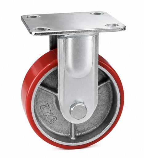 [ WHEEL RED FIX TYPE 5'' 125X32 - HAO LUN ]  HAO LUN WHEEL RED FIX TYPE 5'' 125X32 