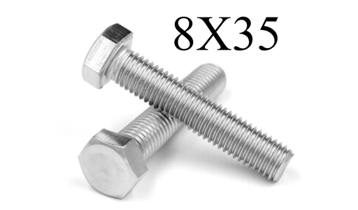 [  هيكس مزلاج جي اي- (8X35) ]  HEX BOLT GI - (8X35) 