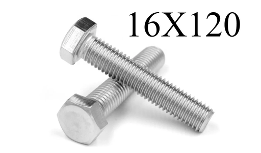 [ هيكس مزلاج ] HEX BOLT GI-(16X120 )