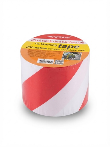 [ تيب شريط ]  HIGHPOWER WARNING TAPE 4"X200MTR 