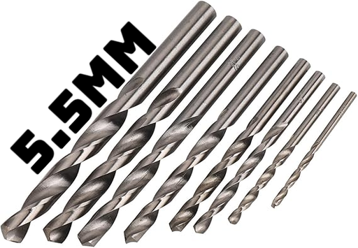 [ HSS JOBBER  مثقاب قطعة5.5MM -  هندي ]  HSS JOBBER DRILL BIT 5.5MM - INDIA 