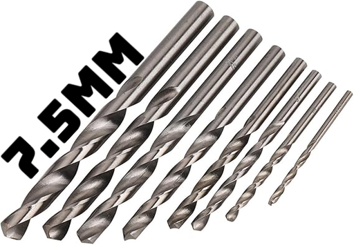 [ HSS JOBBER  مثقاب قطعة7.5MM -  هندي ]  HSS JOBBER DRILL BIT 7.5MM - INDIA 