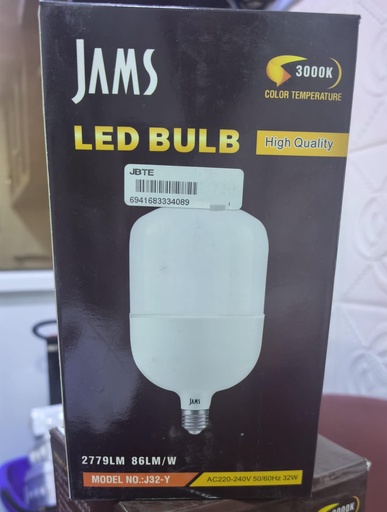  JAMS LED BULB T-SHAPE 32W 220V 3000K WARM WHITE - J32-Y 
