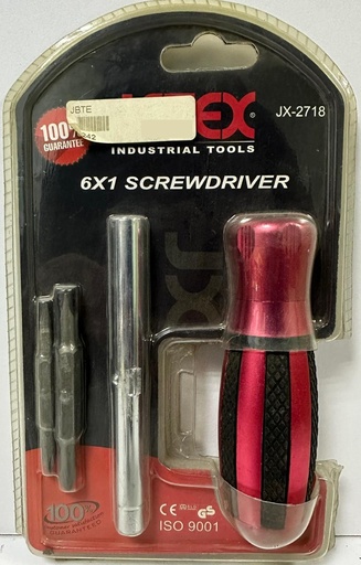 [  جيتكس6X1  مفك- JX-2718 ]  JETEX 6X1 SCREWDRIVER - JX-2718 