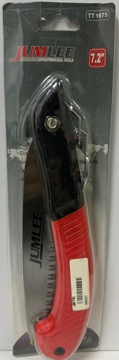 [ TT1675 ]  JUMLEE FOLDING GARDEN SAW 7.2" RED/BLACK HANDLE -TT1675 