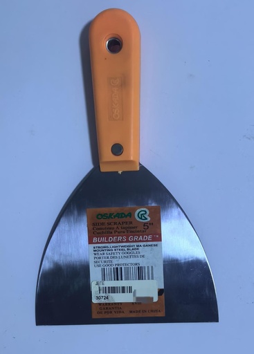 [  اوسكادا حائط مكشطه5''  برتقالي ]  OSKADA SIDE WALL SCRAPER 5'' - ORANGE/BLUE HANDLE 