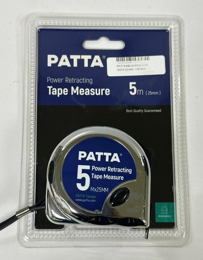 PATTA MEASURING TAPE 5MTR 25MM - TAIWAN 