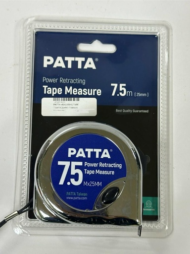  PATTA MEASURING TAPE 7.5MTR 25MM - TAIWAN 