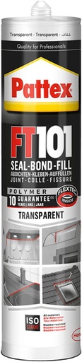 [ سيليكون 280 جرام ]  PATTEX FT101 SEAL-BOND-FILL TRANSPARENT 280ML - GERMANY 