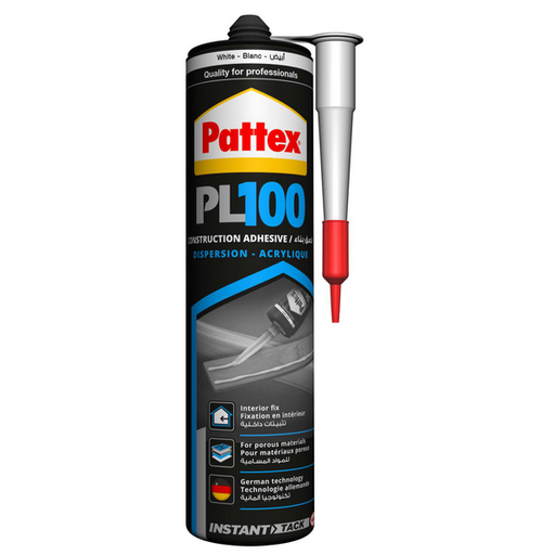  PATTEX PL100 CONSTRUCTION ADHESIVE WHITE 380G 