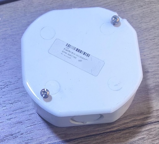 [ 3X3 - علبة الكهرباء بلاستيك ]  PLASTIC BOX 3X3 (ROUND) DPM - ELECTRIC 