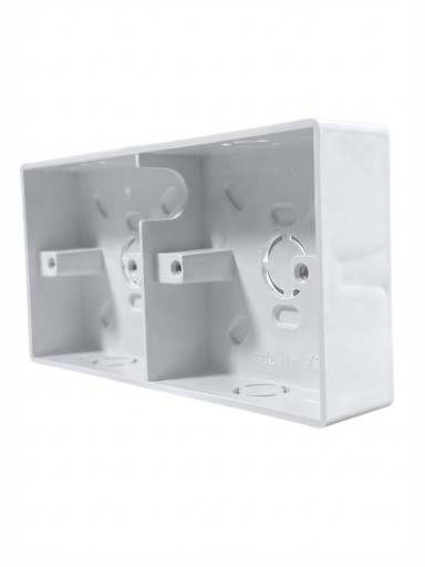 [  بلاستيك صندوق7X14 (APM) -  كهربائية ] PLASTIC BOX 7X7 DOUBLE (ALESRA/LUJAIN-KSA