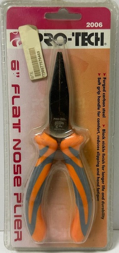 [  التقنيةFLAT  انف بليير6" ]  PRO-TECH FLAT NOSE PLIER 6" 