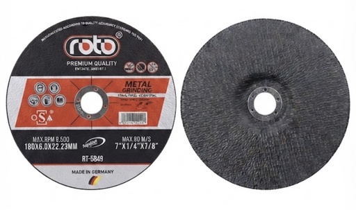 [ 4" - ديسك حجر ]  ROTO GRINDING DISC STONE 7''X1/4"X7/8" - GERMANY 