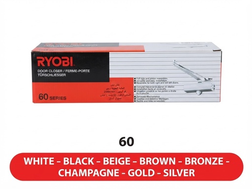  RYOBI DOOR CLOSER MEDIUM (62) (60) ALL COLOR  - TAIWAN 