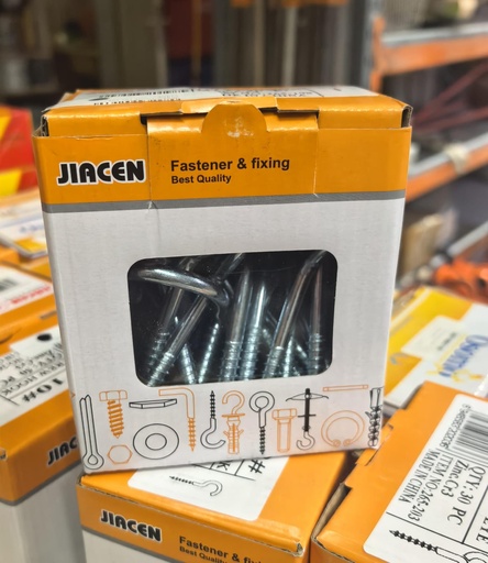 [  برغي خطافNO.08 JIACEN - 5-65-14-1 ]  SCREW HOOK NO.08# 