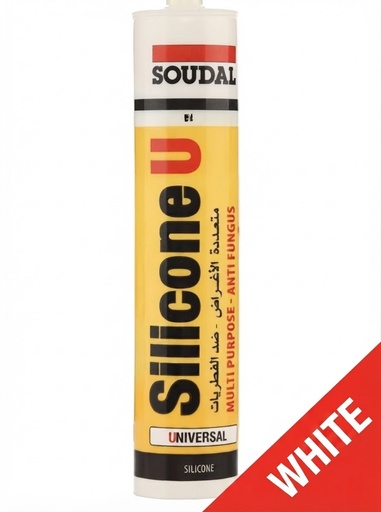 [ سودال سيليكون أبيض - بلجيكا ]  SOUDAL SILICONE WHITE - U.A.E 
