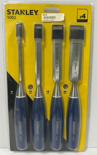 [  حديديCHISEL 4PCS  قطع(5002) - 0-16-129 ] STANLEY CHISEL 4PCS SET (5002) - 0-16-129/STNHTS16129