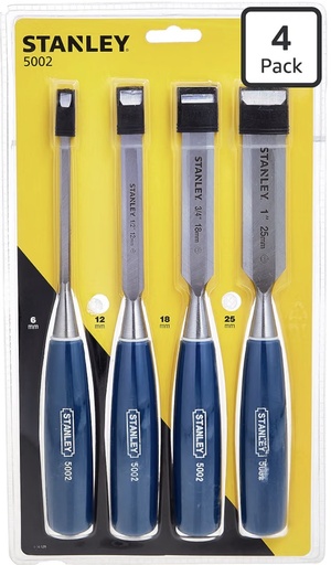 [  حديديCHISEL 4PCS  قطع(5002) - 0-16-129 ] STANLEY CHISEL 4PCS SET (5002) - 0-16-129/STNHTS16129