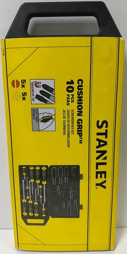  STANLEY CUSHION GRIP SCREW DRIVER 10PCS SET - 2-65-005 