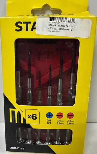  STANLEY SCREW DRIVER 6PCS SET - STHT66039-8 