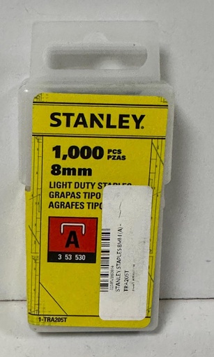 [  حديديSTAPLES 8MM (A) - TRA205T ]  STANLEY STAPLES 8MM (A) - TRA205T 