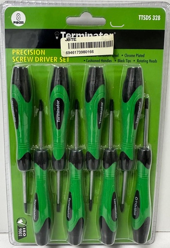 [ TTSDS 328 ]  TERMINATOR SCREW DRIVER 8PC SET TTSDS 328 