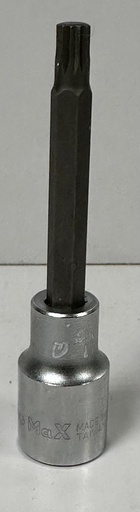 [ حبة النكى طويل 9 مم ]  TOP MAX CR-V M9 SPLINE BIT SOCKET LONG - TAIWAN 