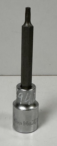 [ حبة النكى طويل 20 مم ]  TOP MAX CR-V T20 SPLINE BIT SOCKET LONG - TAIWAN 