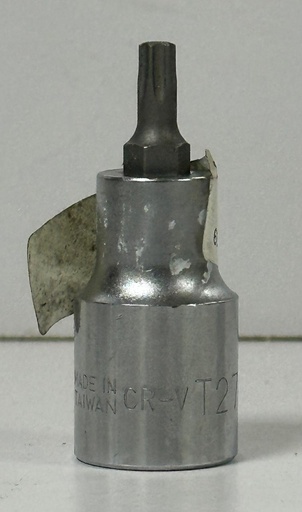 [ حبة النكى قصير 27 مم ]  TOP MAX CR-V T27 SPLINE BIT SOCKET SHORT - TAIWAN 