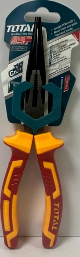 [ THTIP2381 كماشة الأنف الطويل8" ]  TOTAL INSULATED LONG NOSE PLIERS 8" 200MM - THTIP2381 