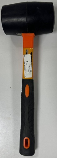 [ 750G مطرقة مطاطي مقبض بلاستيك ]  VERMOLEN'S RUBBER MALLET HAMMER BLACK 750G - 