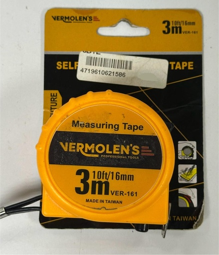 [ متارة 7.5 تايوان ]  VEROLEN'S MEASURING TAPE 3MTR  - TAIWAN 