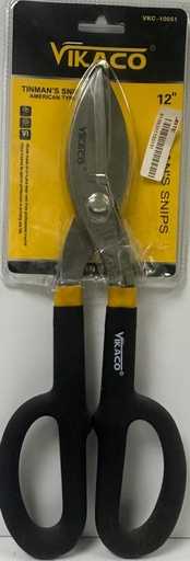 [VKC-10051]  VIKACO TINMAN'S SNIPS 12" BLACK HANDLE - 