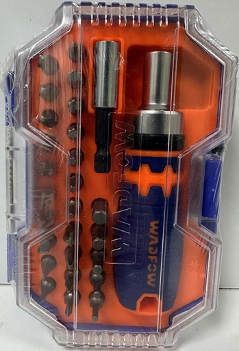 [ WSS8B28 طقم رؤوس طرفين ]  WADFOW 28PCS SCREW DRIVER BITS SET 
