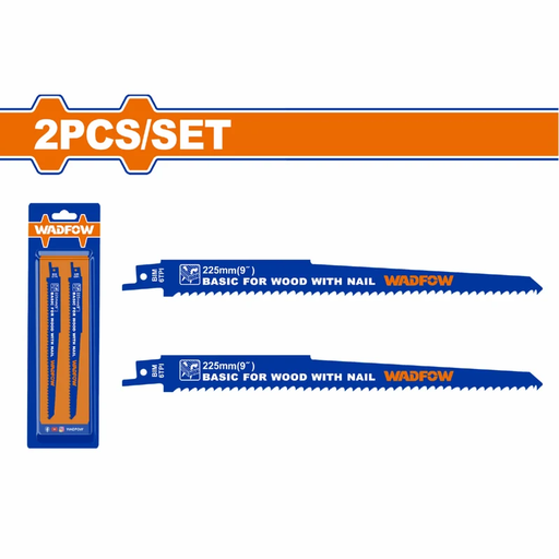 [ منشار ]  WADFOW 2PCS RECIPROCATING SAW BLADES FOR WOOD 9" 