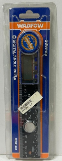 [ WSR1401 9" - 200Mمقياس كليبر ديجيتال ]  WADFOW DIGITAL ANGLE RULLER  9" 200MM WITH DOUBLE SCALE -WSR 