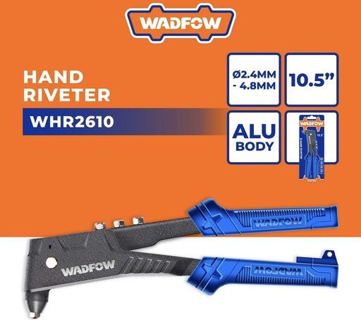 [مبرشم يدوي 253ملم(10.5بوصة) WHR2610]  WADFOW HAND RIVETER BLACK & BLUE 253MM(10.5") 