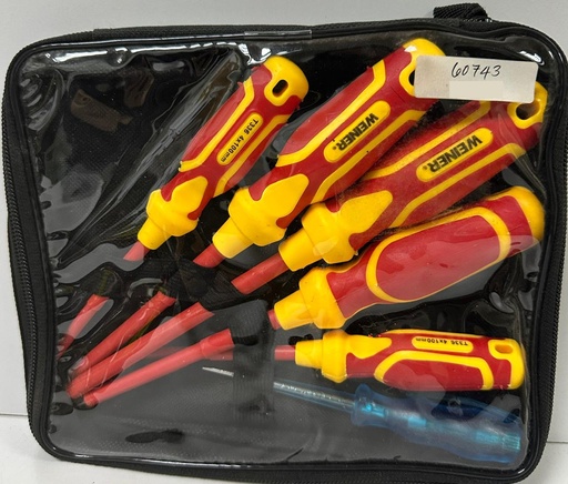 [ WEINER ]  WEINER 5PCS SCREW DRIVER SET WITH TESTER -CHINA 