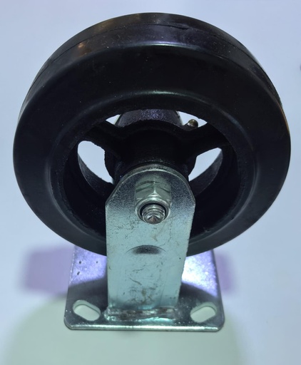  WHEEL BALADIYAH BLACK FIX TYPE 6" 6X2  STEEL BASE- KIT 