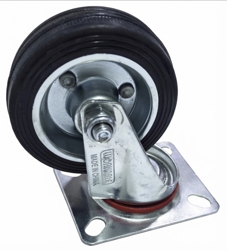 [3" - كفر اسود متحرك]  WHEEL BLACK BEARING 3" 75/25-45 - PRC 