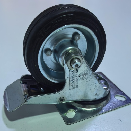 [ 75-25/45 3" - كفر اسود فرملة ]  WHEEL BLACK BREAK 3" 75-25/45 - PRC/STORNG/ROXON 