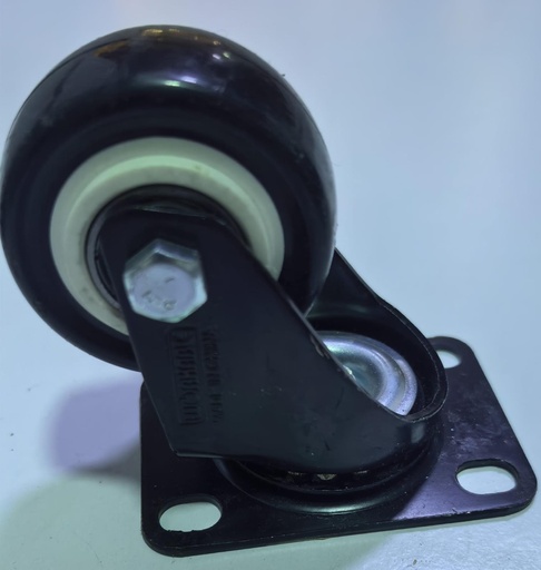  WHEEL BLACK RUBBER BEARING 2" 50MM - KIT 