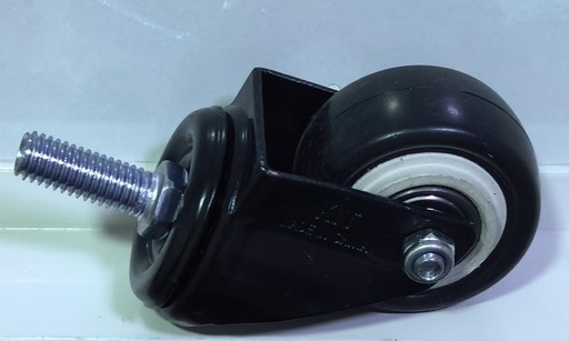 WHEEL BLACK RUBBER BEARING BOLT TYPE 2" 50MM -CHINA/2393050