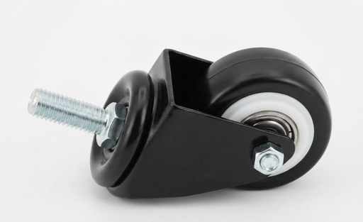 WHEEL BLACK RUBBER BEARING BOLT TYPE 2" 50MM -CHINA/2393050