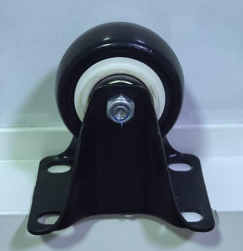  WHEEL BLACK RUBBER FIX 2" 50MM 