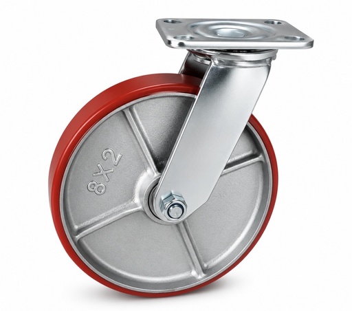 [ 200MM 8X2 - كفر احمر متحرك ]  WHEEL RED BEARING TYPE 8X2 200MM - KIT 