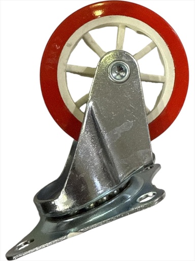  WHEEL RED RUBBER BEARING 3" 75X27 - BMB/STRONG 